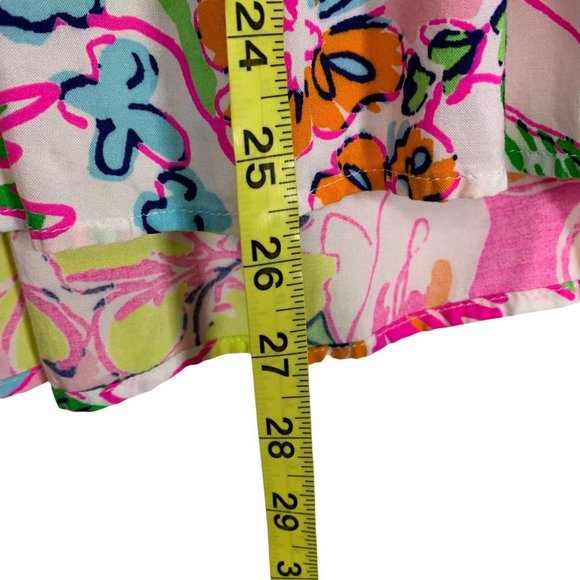 Lilly Pulitzer for Target Sleeveless Empire Yoke Floral Top XS - Picture 7 of 7